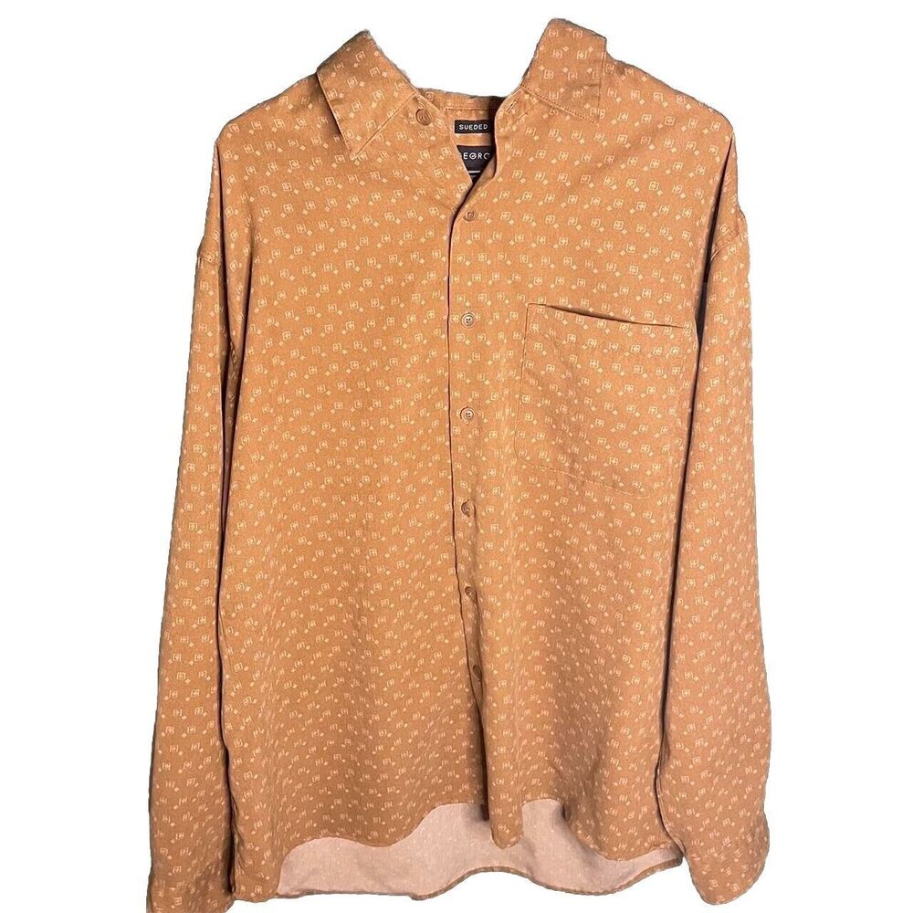 Vintage 90's George Suede Button Up Pocket Shirt